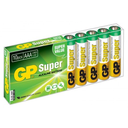 Батарея GP Super Alkaline 24A LR03 AAA (10шт)