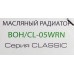 Радиатор масляный Ballu Classic BOH/CL-05WRN 1000Вт белый/черный