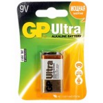 Батарея GP Ultra Alkaline 1604AU 6LR61 9V (1шт)