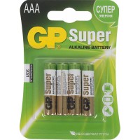 Батарея GP Super Alkaline 24A LR03 AAA (4шт)