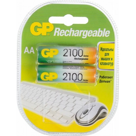 Аккумулятор GP 210AAHC AA NiMH 2100mAh (2шт)