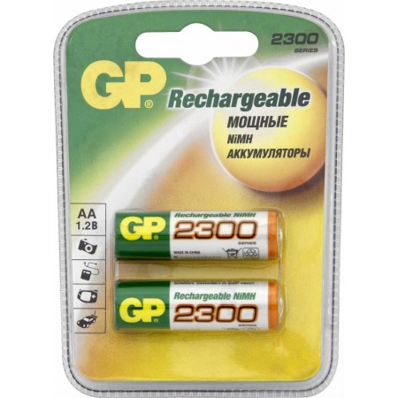 Аккумулятор GP 230AAHC AA NiMH 2250mAh (2шт)