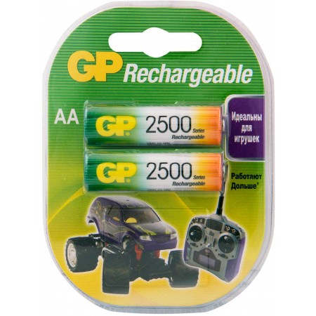 Аккумулятор GP 250AAHC AA NiMH 2500mAh (2шт)