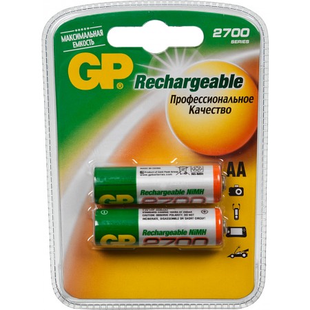 Аккумулятор GP 270AAHC AA NiMH 2700mAh (2шт)