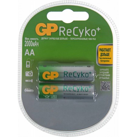 Аккумулятор GP Recyko 210AAHCB AA NiMH 2000mAh (2шт)