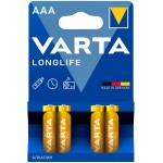 Батарея Varta Longlife LR03 Alkaline AAA (4шт)