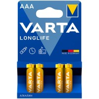 Батарея Varta Longlife LR03 Alkaline AAA (4шт)