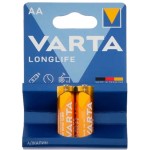 Батарея Varta Longlife LR6 Alkaline AA (2шт) блистер