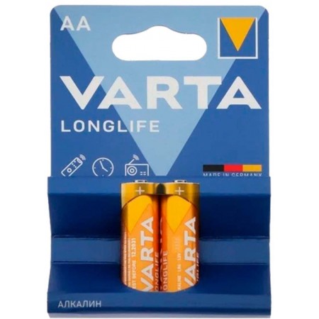 Батарея Varta Longlife LR6 Alkaline AA (2шт) блистер