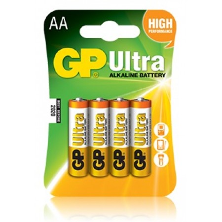 Батарея GP Ultra Alkaline 15AU LR6 AA (4шт)