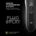Машинка для стрижки Polaris PHC 0512RC черный/серебристый 5Вт (насадок в компл:2шт)