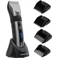 Машинка для стрижки Polaris PHC 3017RC Argan Therapy Pro черный/серебристый (насадок в компл:5шт)