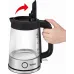 Чайник электрический Tefal Glass Kettle KI750D30 1.7л. 2400Вт серебристый корпус: стекло/металл (8010000020)