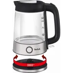 Чайник электрический Tefal Glass Kettle KI750D30 1.7л. 2400Вт серебристый корпус: стекло/металл (8010000020)