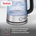 Чайник электрический Tefal Glass Kettle KI750D30 1.7л. 2400Вт серебристый корпус: стекло/металл (8010000020)