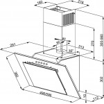 Вытяжка каминная Weissgauff Sigma 60 PB BL черный управление: кнопочное (1 мотор)