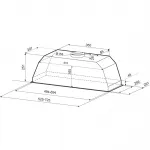 Вытяжка встраиваемая Krona Ameli 600 PB белый управление: кнопочное (1 мотор)