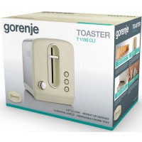 Тостер Gorenje T1100CLI 860Вт бежевый/серебристый