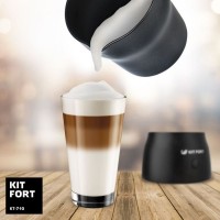 Капучинатор Kitfort КТ-710 стационар. 250мл черный Капучинатор Kitfort КТ-710 стационар. 250мл черный