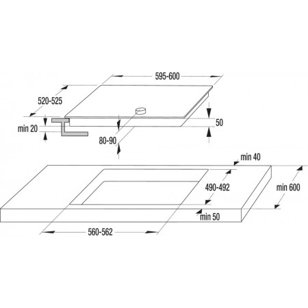 Варочная поверхность Gorenje EC642CLB черный