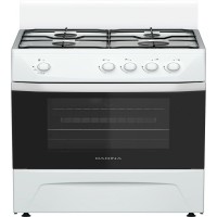 Плита Газовая Darina C 1001 W белый/черный реш.сталь