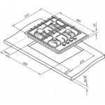Газовая варочная поверхность Darina 1T1 BGM 341 11 W белый