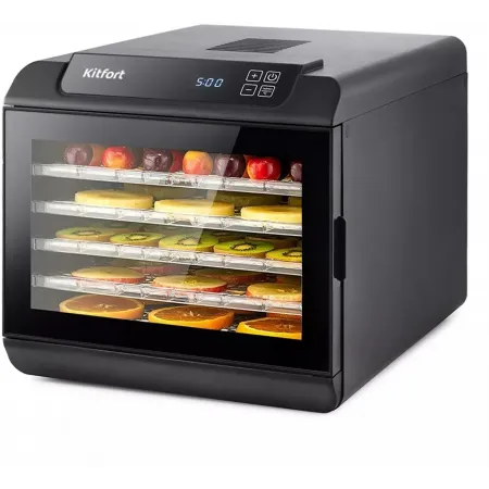 Сушка для фруктов и овощей Kitfort КТ-1905 18под. 500Вт черный