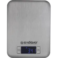 Весы кухонные электронные Endever Skyline KS-525 макс.вес:5кг серебристый
