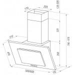 Вытяжка каминная Maunfeld Tower C 60 черный управление: кнопочное (1 мотор)