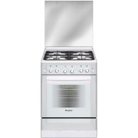 Плита Газовая Gefest ПГ 6300-02 0040 белый (стеклянная крышка) реш.чугун