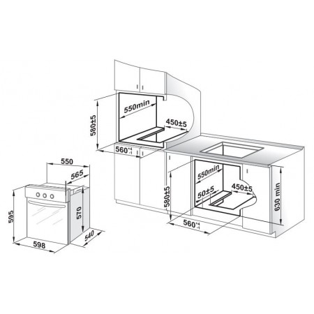 Духовой шкаф Электрический Gefest ЭДВ ДА 602-02 К93 черный/рисунок Духовой шкаф Электрический Gefest ЭДВ ДА 602-02 К93 черный/рисунок