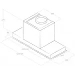 Вытяжка встраиваемая Elica Hidden 2.0 IX/A/60 нержавеющая сталь управление: кнопочное (1 мотор)