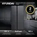 Холодильник Hyundai CS5003F 2-хкамерн. черная сталь