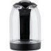 Чайник электрический BBK EK1724G 1.7л. 2200Вт черный корпус: стекло/пластик