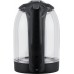 Чайник электрический BBK EK1724G 1.7л. 2200Вт черный корпус: стекло/пластик
