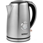 Чайник электрический Kitfort КТ-676 1.7л. 2200Вт серебристый корпус: металл/пластик