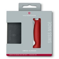 Нож кухонный Victorinox Swiss Classic (6.7191.F1) стальной столовый для овощей лезв.110мм серрейт. заточка красный/черный карт.коробка Нож кухонный Victorinox Swiss Classic (6.7191.F1) стальной столовый для овощей лезв.110мм серрейт. заточка красный/черный карт.коробка