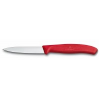 Нож кухонный Victorinox Swiss Classic (6.7601) стальной разделочный для овощей лезв.80мм прямая заточка красный Нож кухонный Victorinox Swiss Classic (6.7601) стальной разделочный для овощей лезв.80мм прямая заточка красный