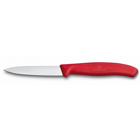Нож кухонный Victorinox Swiss Classic (6.7601) стальной разделочный для овощей лезв.80мм прямая заточка красный
