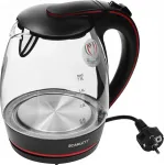 Чайник электрический Scarlett SC-EK27G71 1.8л. 2200Вт черный/красный корпус: стекло