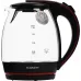 Чайник электрический Scarlett SC-EK27G71 1.8л. 2200Вт черный/красный корпус: стекло