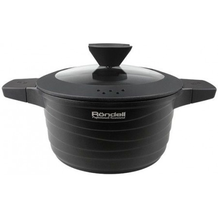 Кастрюля Rondell Walzer RDA-766 4.7л. d=24см (с крышкой) черный Кастрюля Rondell Walzer RDA-766 4.7л. d=24см (с крышкой) черный