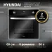 Духовой шкаф Электрический Hyundai HEO 6642 IX серебристый/черный