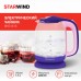 Чайник электрический Starwind SKG1513 1.7л. 2200Вт фиолетовый/розовый корпус: стекло/пластик
