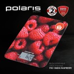 Весы кухонные электронные Polaris PKS 1068DG макс.вес:10кг рисунок/малина