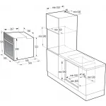Духовой шкаф Электрический Gorenje BOB6737E01X нержавеющая сталь/черный