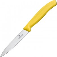 Нож кухонный Victorinox Swiss Classic (6.7706.L118) стальной для овощей лезв.100мм прямая заточка желтый Нож кухонный Victorinox Swiss Classic (6.7706.L118) стальной для овощей лезв.100мм прямая заточка желтый