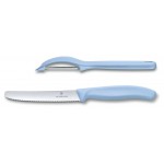 Набор ножей кухон. Victorinox Paring Set (6.7116.21L22) компл.:1предм. овощеч. голубой карт.коробка