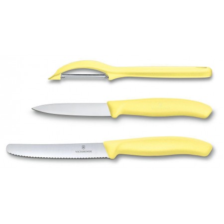 Набор ножей кухон. Victorinox Paring 2 Knife Set (6.7116.31L82) компл.:2предм. овощеч. желтый карт.коробка