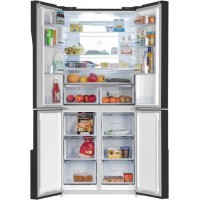 Холодильник Maunfeld MFF181NFB 3-хкамерн. черный глянц. инвертер